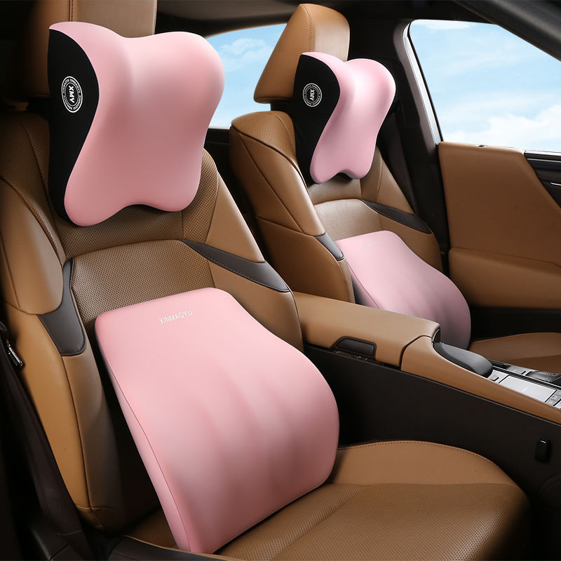 Memory Foam Car Neck Pillow Lumbar Support - Coussin de siège de voiture confortable