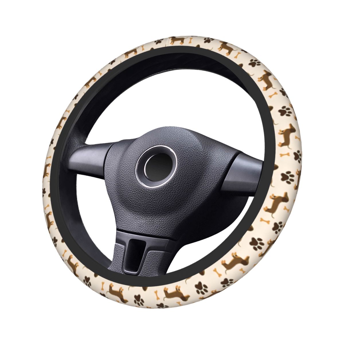 Housse de volant de voiture te - Car Steering Wheel Cover Anti Slip Breathable avis et prix