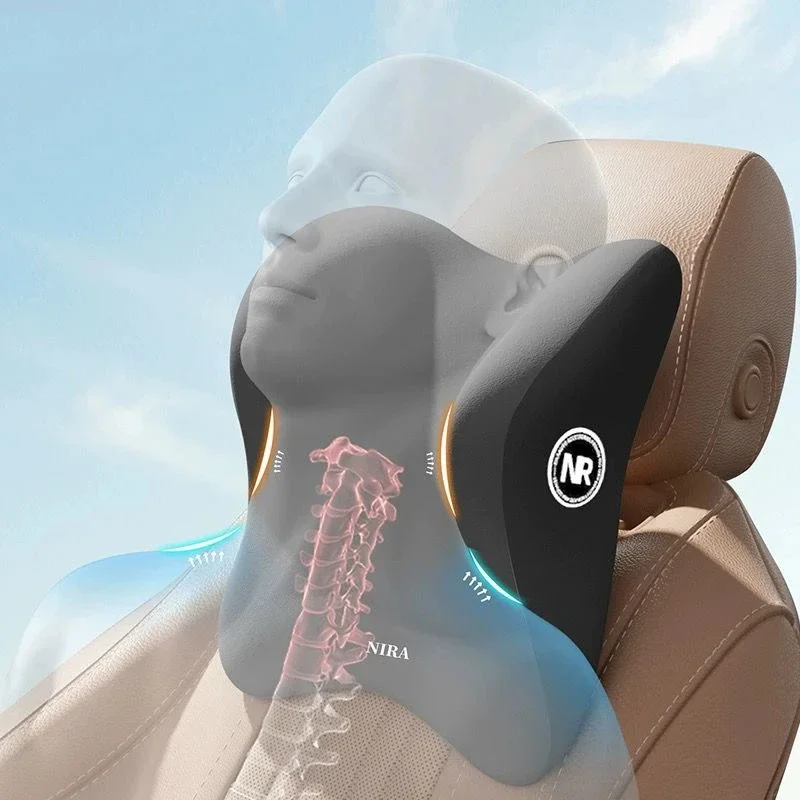 Coussin de siège de voiture co - Memory Foam Car Neck Pillow Lumbar Support avis et prix