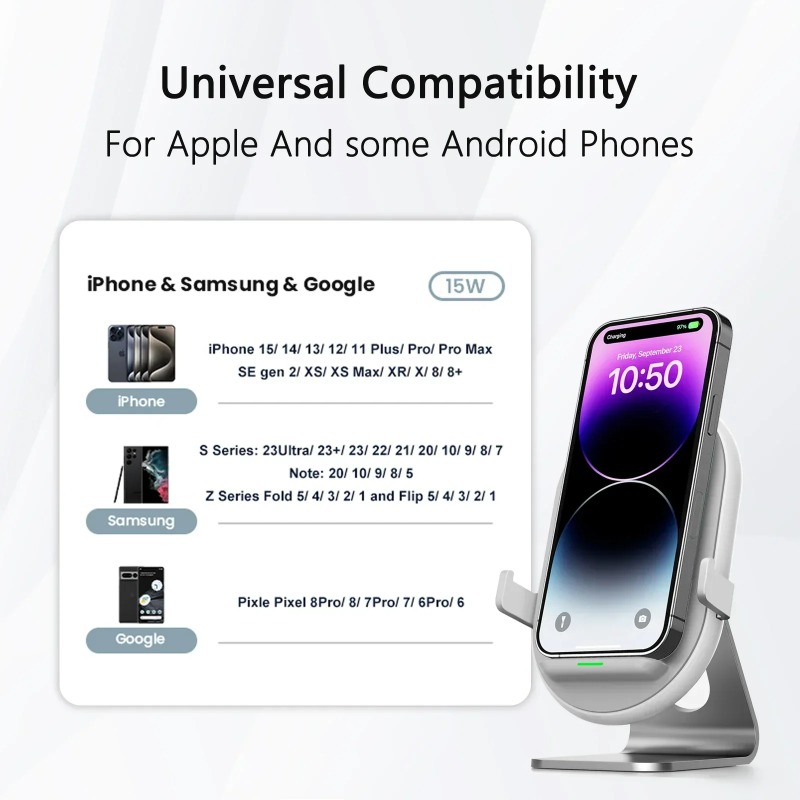 Support de Chargeur de Voiture - Wireless Car Charger Mount Fast Charging avis et prix