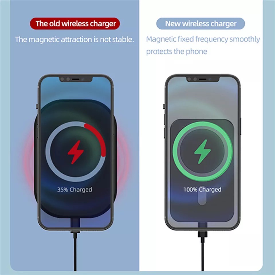 Support de téléphone magnétiqu - Wireless Car Charger Mount Fast Charging avis et prix