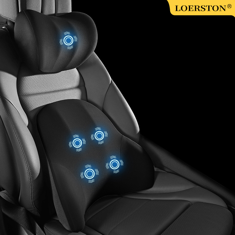 Coussin de soutien lombaire de - Memory Foam Car Neck Pillow Lumbar Support avis et prix